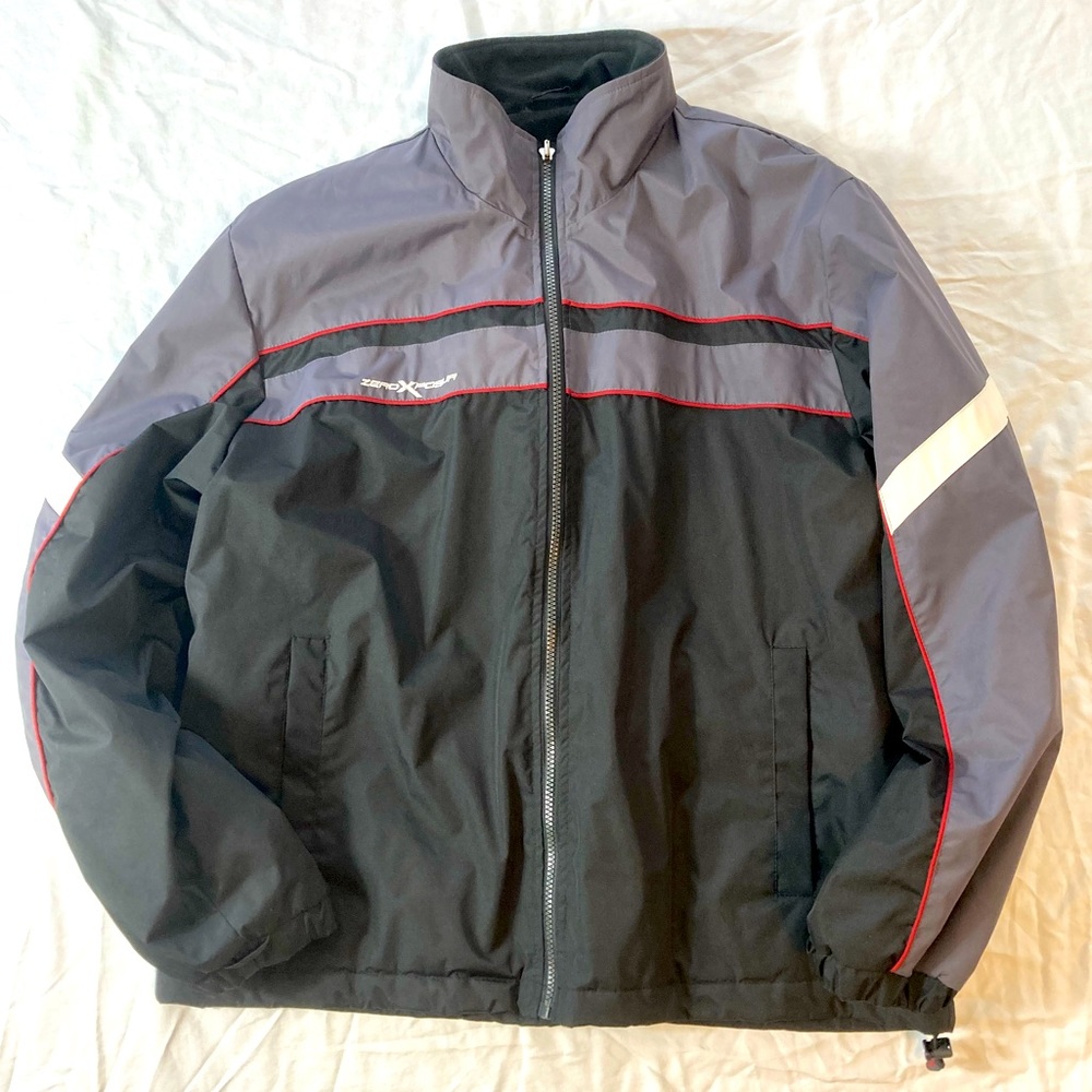 ZeroXposur Jacket Black/Grey Red trim Moto Snowboard Men’s Size L